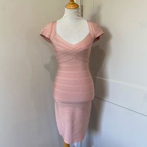Herve Ledger bandage dress.